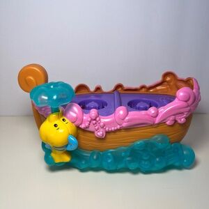 Fisher Price Little People Ariel's Boat Ride With Bobbing Flounder Works Rare